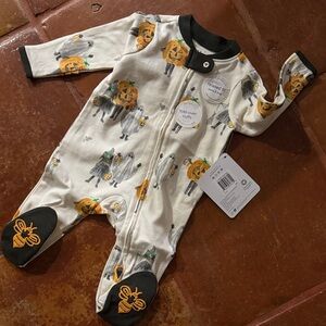 Spooky Pumpkin and Ghost Kids Footie